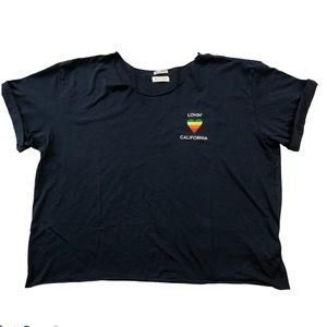 MOTHER Boxy Goody Tees Lovin' California Sz Medium